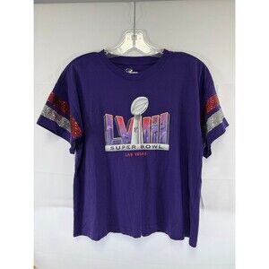 NFL Super Bowl LVIII G-III 4Her by Carl Banks Women's Box Score Tee Size Medium